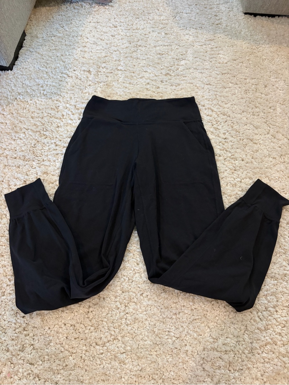 lululemon athletica Black High-Waist Jogger Pants